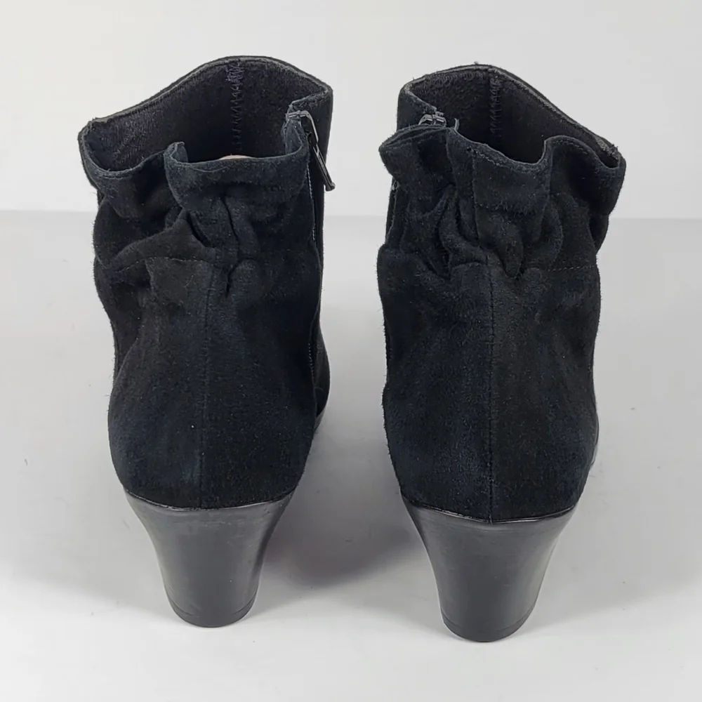 Munro Black Suede Ankle Boots #764 Size 9N